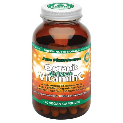 Green Nutritionals Pure Plant-Source Organic Green Vitamin C 120vc